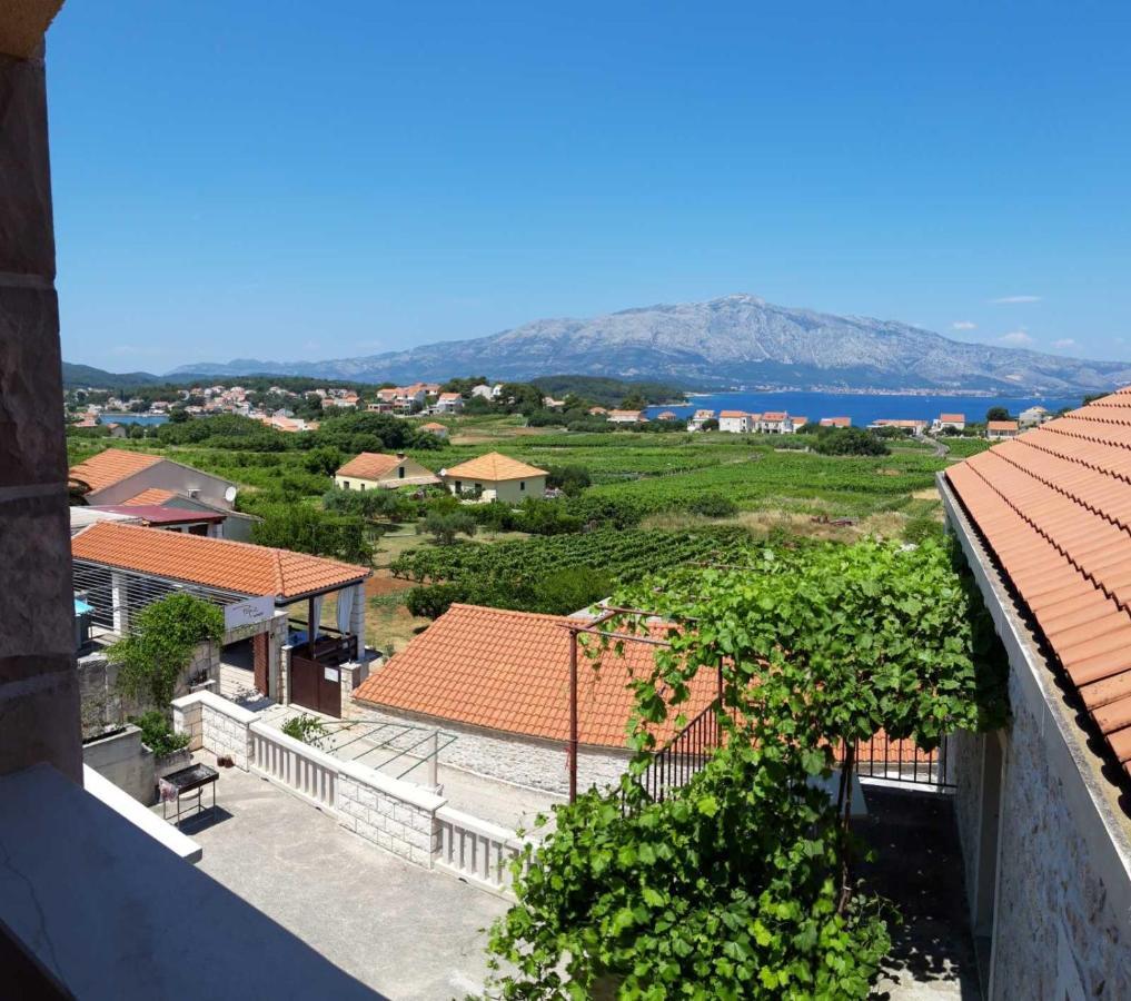 Stone House Apartment Didini Dvori Lumbarda Bagian luar foto