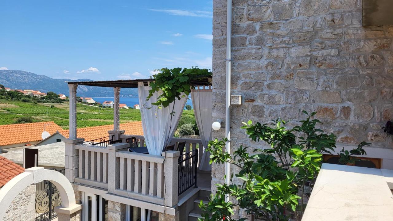 Stone House Apartment Didini Dvori Lumbarda Bagian luar foto
