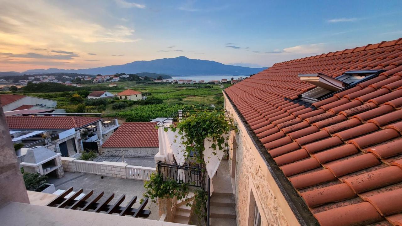 Stone House Apartment Didini Dvori Lumbarda Bagian luar foto